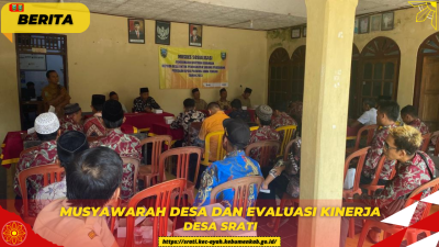 Musyawarah Desa Mengenai Rencana Pembangunan Balai Desa Srati