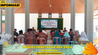 Musdes Penetapan RKP Desa  Srati Kecamatan Ayah Tahun 2024